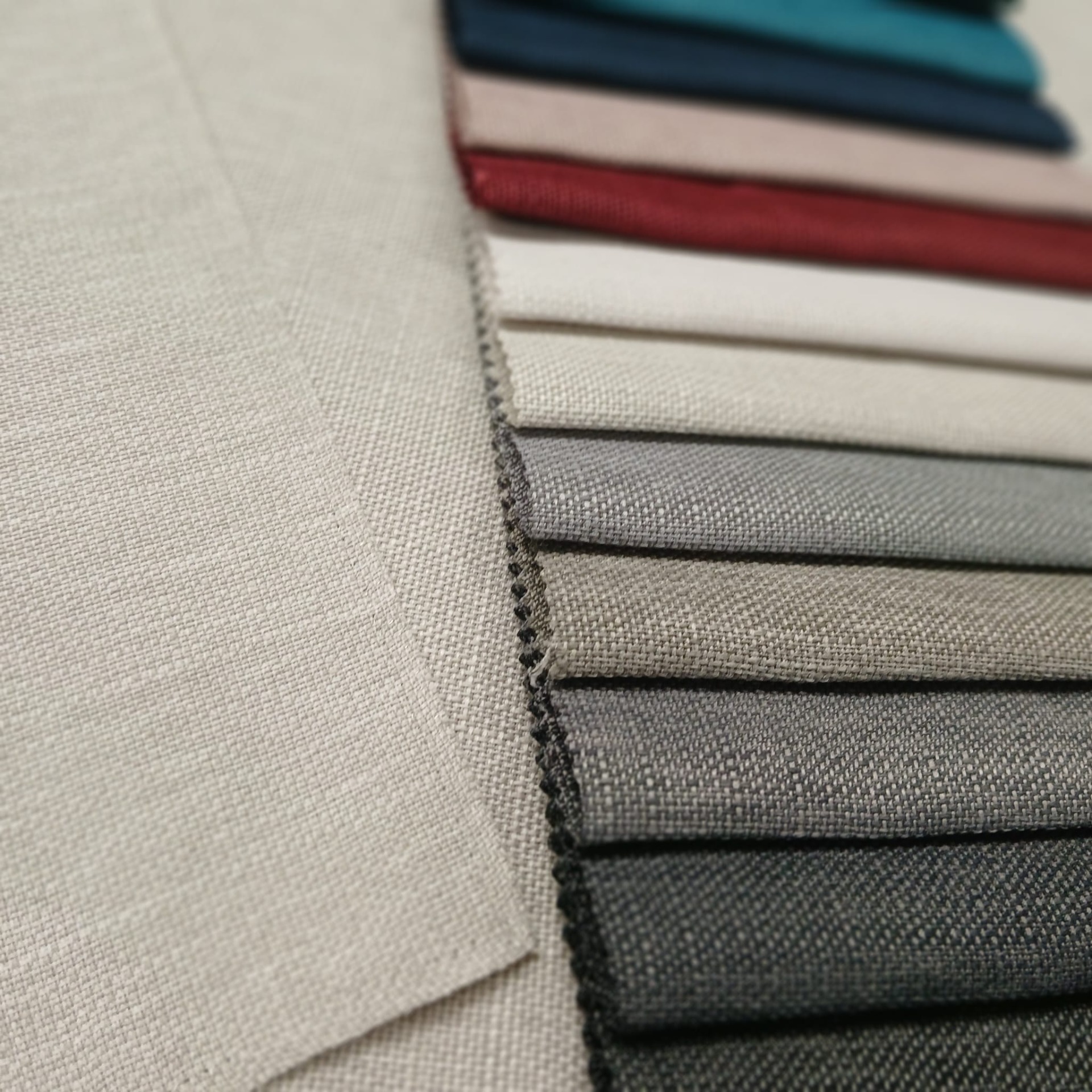 Keten Görünümlü Kumaş 